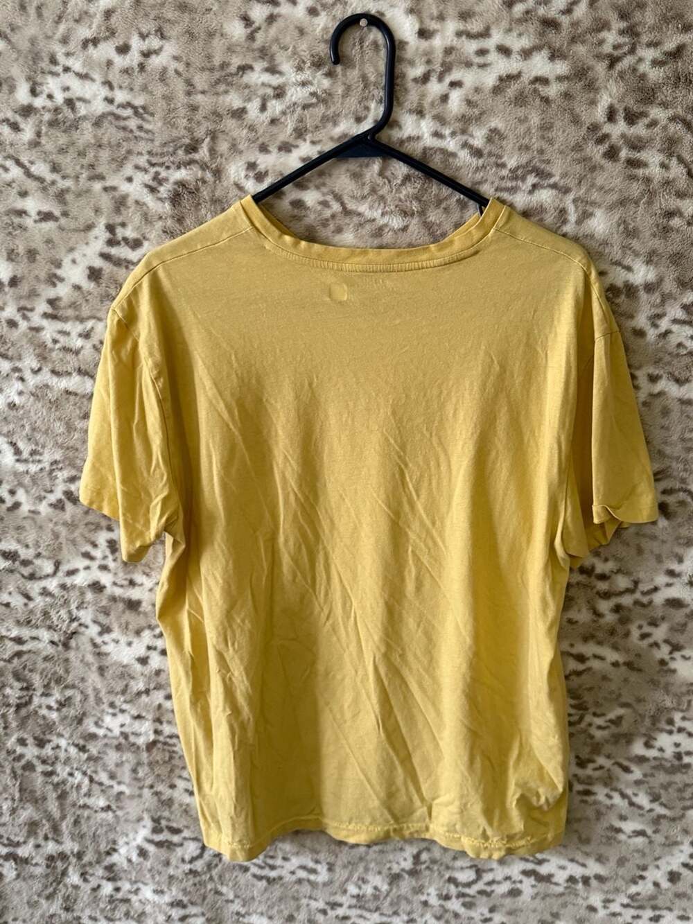 Polo Ralph Lauren Yellow V-Neck T-Shirt with Embroidered Pony Logo